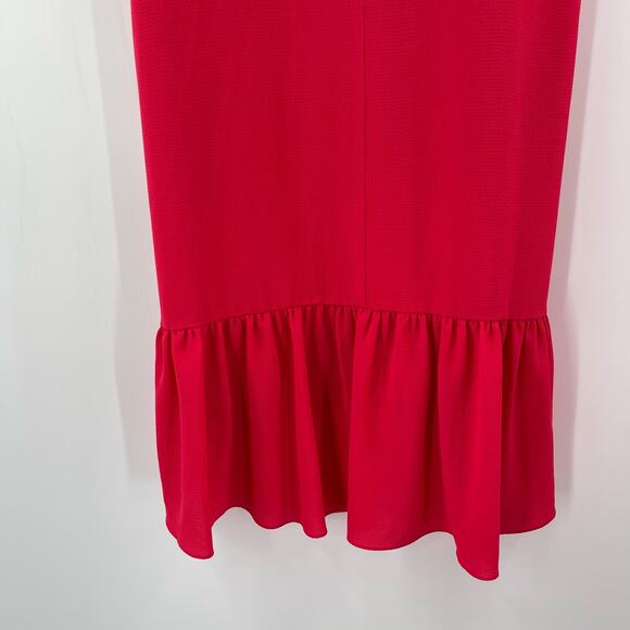 CHELSEA28 Dress Size Small Ruffle Back Fuchsia Pink Cocktail Evening Event - Picture 11 of 14